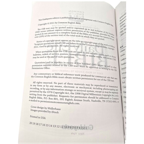 The Daily Life Bible LARGE PRINT EDITION Easy To Read Common English Bible - Picture 3 of 16